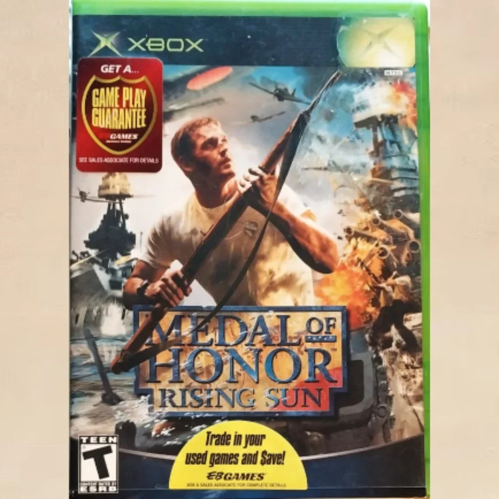 Medal of Honor Rising Sun Microsoft Original XBOX Game Case Manual Included GUC
